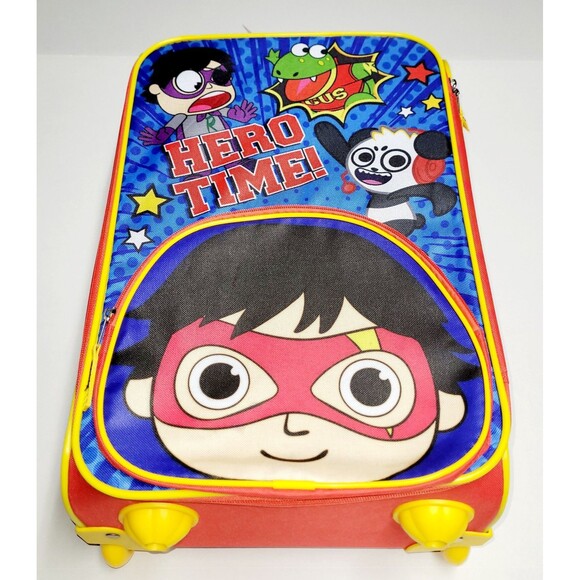 NWT Ryan's World Kids Carry-On Luggage With Wheels 20" Softside Trolley Suitcase - Picture 4 of 16